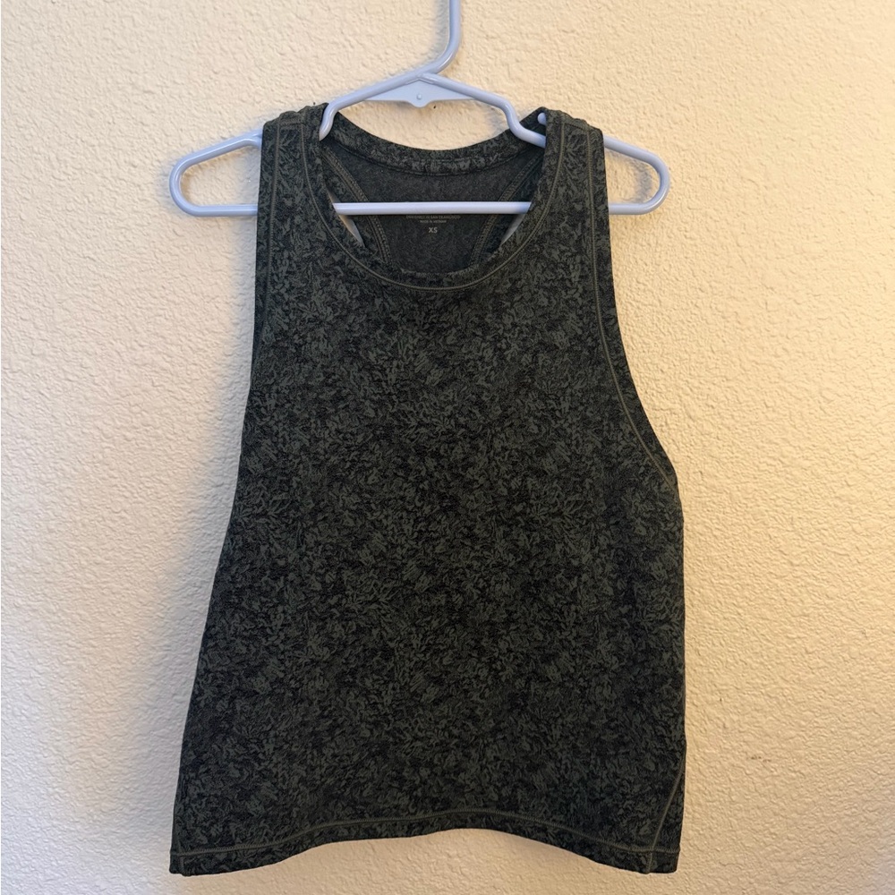 Athleta Charcoal Patterned Tank Top